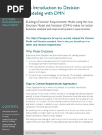 An Introduction To Decision Modeling With DMN