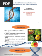 Role of Rnai (Rna Interference) Mediated Gene Silencing Technology in Plant Disease Management