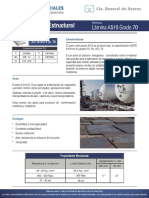 Ficha Técnica Aceros Grado Estructural A516