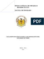 Guía Metodológica para La Elaboración de Tesis - UCT - Santa Cruz Flor Fanny