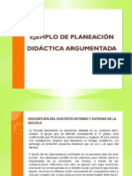 Ejemplo Planeación Argumentada