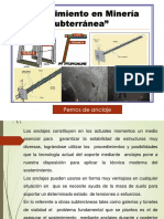 Tema 7 Sostenimiento en Labores Subterráneas UFPS Pernos de Anclaje