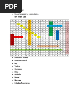 Sopa de Letras Sobre La Ley 43 de 1990