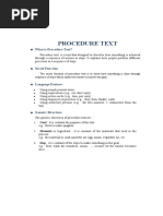 What Is Procedure Text?