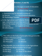 (Modules I, II and III) : (C) Non-Formal