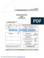 Specification FOR Approval: 18.5" HD TFT LCD Title