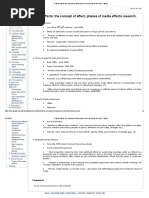 Media Effects - The Concept of Effect, Phases of Media Effects Research. - Mediji