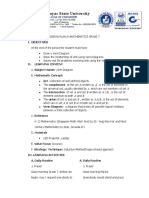 Lesson Plan in Mathematics Grade 7 (Venn Diagram)