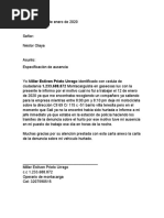 Carta de Denuncia