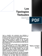 Las Tipologías Textuales