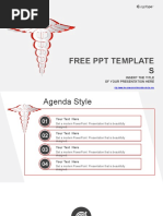 White Medical Symbol PowerPoint Template