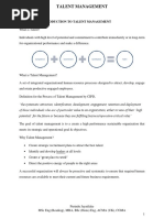 Talent Management - Full Note PDF