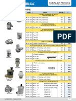 Accesorios Calefaccion Tarifa PVP SalvadorEscoda