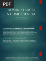 Administración Como Ciencia