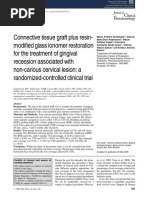 Santamaria MP. - Connective tissue graft plus resin-modified glass ionomer restoration for the treatment of gingival recession associated with non carious cervical lesion a randomized controlled clinical trial