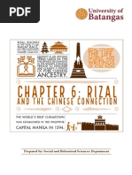 Module 6 Rizal and The Chinese Connection PDF