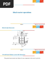 Ideal Reactor Operations: Vivek R