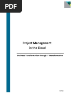 Project Management in The Cloud: Business Transformation Through IT Transformation