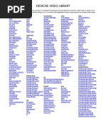 Exercise Video Library 2014