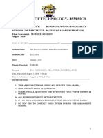 RecentUpdate Introduction To Macroeconomics ECO2001 Final Assessment DB