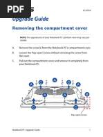 Upgrade Guide: Removing The Compartment Cover