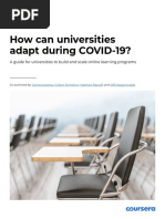 How Can Universities Adapt During COVID-19?: A Guide For Universities To Build and Scale Online Learning Programs