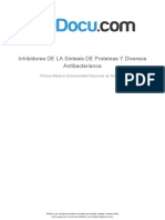 Inhibidores de La Sintesis de Proteinas y Diversos Antibacterianos