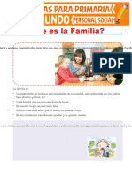 Qué Es La Familia para Segundo Grado de Primaria - Compressed