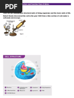 Cell - Structure and Function Class 8 Notes: Cells