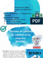 Análisis Del Sistema de Calidad. BIMBO