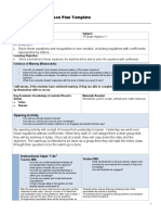 Direct Instruction Lesson Plan Template: Megan Rice 9 Grade Algebra 1.1