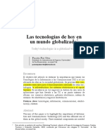 Las Tecnologías de Hoy en Un Mundo Globalizado