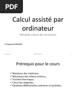 Cours Calcul de Structure Modélisation PDF