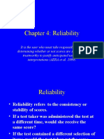 Chapter 4: Reliability