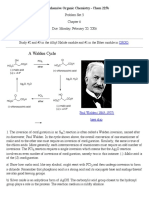 A Walden Cycle: Comprehensive Organic Chemistry - Chem 225b