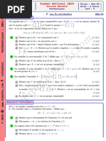 Examen Nationnal 2019 2bac SM FR