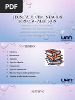 Tecnica de Cementacion Directa - Adhesion