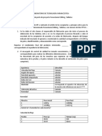 Primer Proyecto, Tabletas de Paracetamol 200mg, Segunda Parte