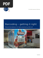 Barcoding - Getting It Right: Recommendations For Best Practice by GS1 UK