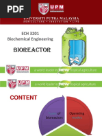 Bioreactor: ECH 3201 Biochemical Engineering