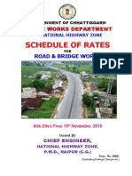 Schedule of Rates: Public Works Department