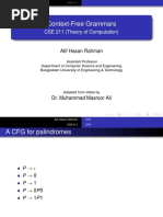 Context-Free Grammars: CSE 211 (Theory of Computation)