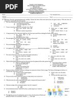 Midterm Examination Earth Science 11