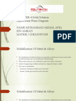 CHAPTER 4:solid Solution Equilibrium Phase Diagram Name:Muhammad Akmal Afiq Bin Amran MATRIK:11DKM19F1028