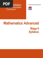 Mathematics Advanced Stage 6 Syllabus 2017