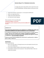 CAES9540 Progress (Interim) Report No.1 Submission Instruction