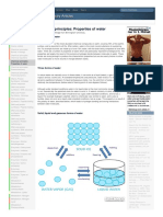 Biology Notes: Chemical Principles: Properties of Water