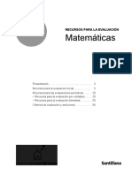 Recursos para La Evaluación 1. Matemáticas