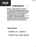 Unidad 2 - Gases Ideales y Reales 2018