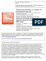 Physics and Chemistry of Liquids: An International Journal